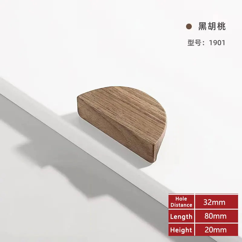 Wooden Cabinet Handles for Furniture Drawer Knobs Kitchen Cupboard Handles Wardrobe Door Knob and Handle Furniture Hardware