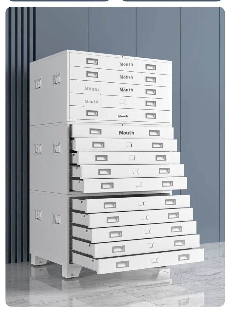 5 Drawers Map Display Drawing Cabinets Metal Drawers Steel Filing Cabinet Flat Map Cabinet Customized