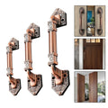 European Antique Exposed Aluminum Alloy Door Handle Push-Pull Door Handle Furniture Wood Barn Door Handle Drawer Flush Handles