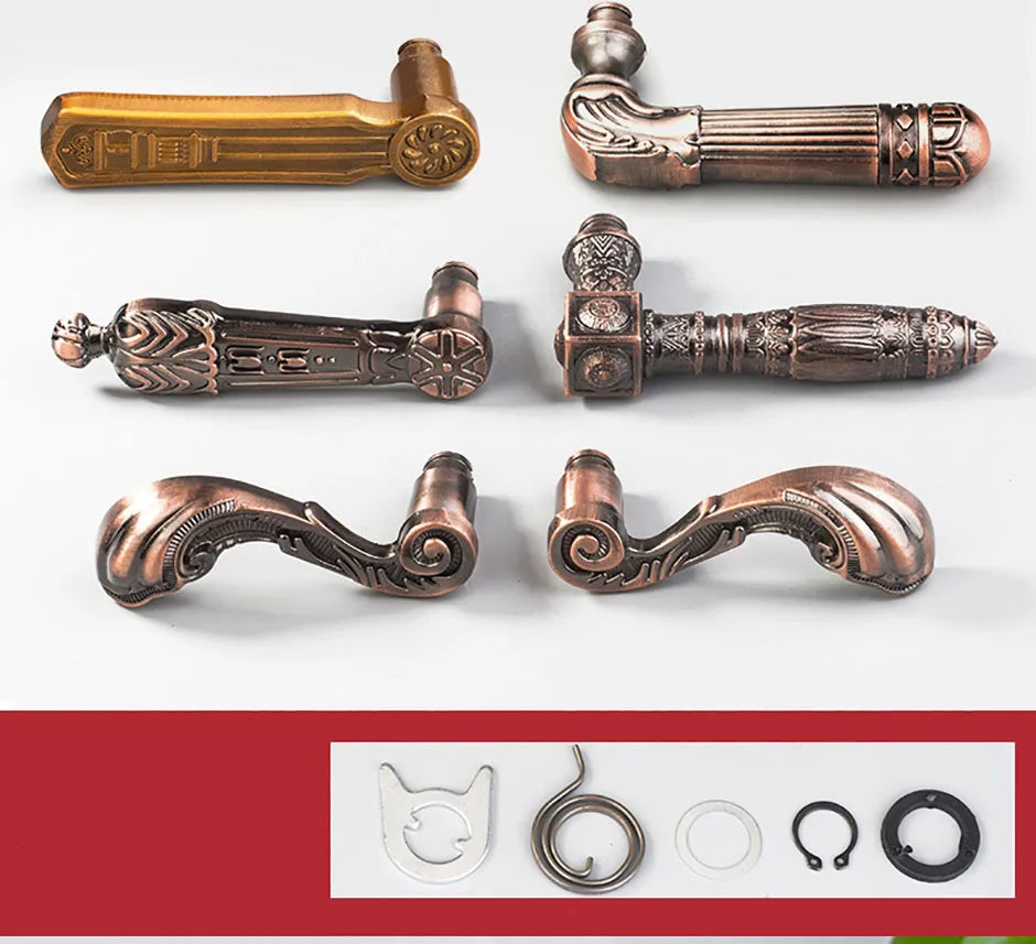 Solid Handle For Anti-theft Door Durable Non Rusting  Thickened Material Household Door Room Bedroom Universal Handle