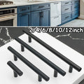 2/4/6/8/10/12 Inches Modern Stainless Steel Kitchen Door Cabinet T Bar Handle Pull Knob Cabinet Knobs Furniture Handle Cupboard