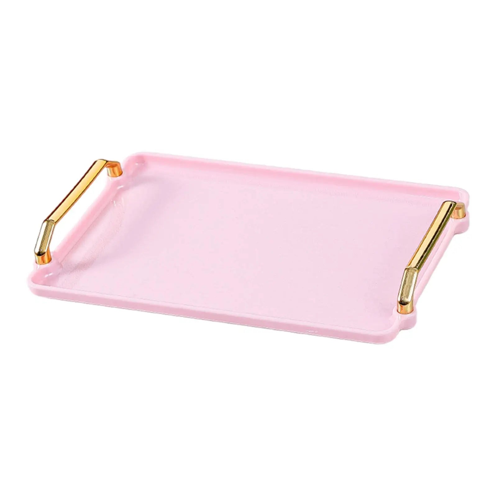 Rectangle Serving Tray Luxury Multipurpose Rectangular Art Tray Platter for Snacks Meals Breakfast Coffee Table Bathroom Vanity