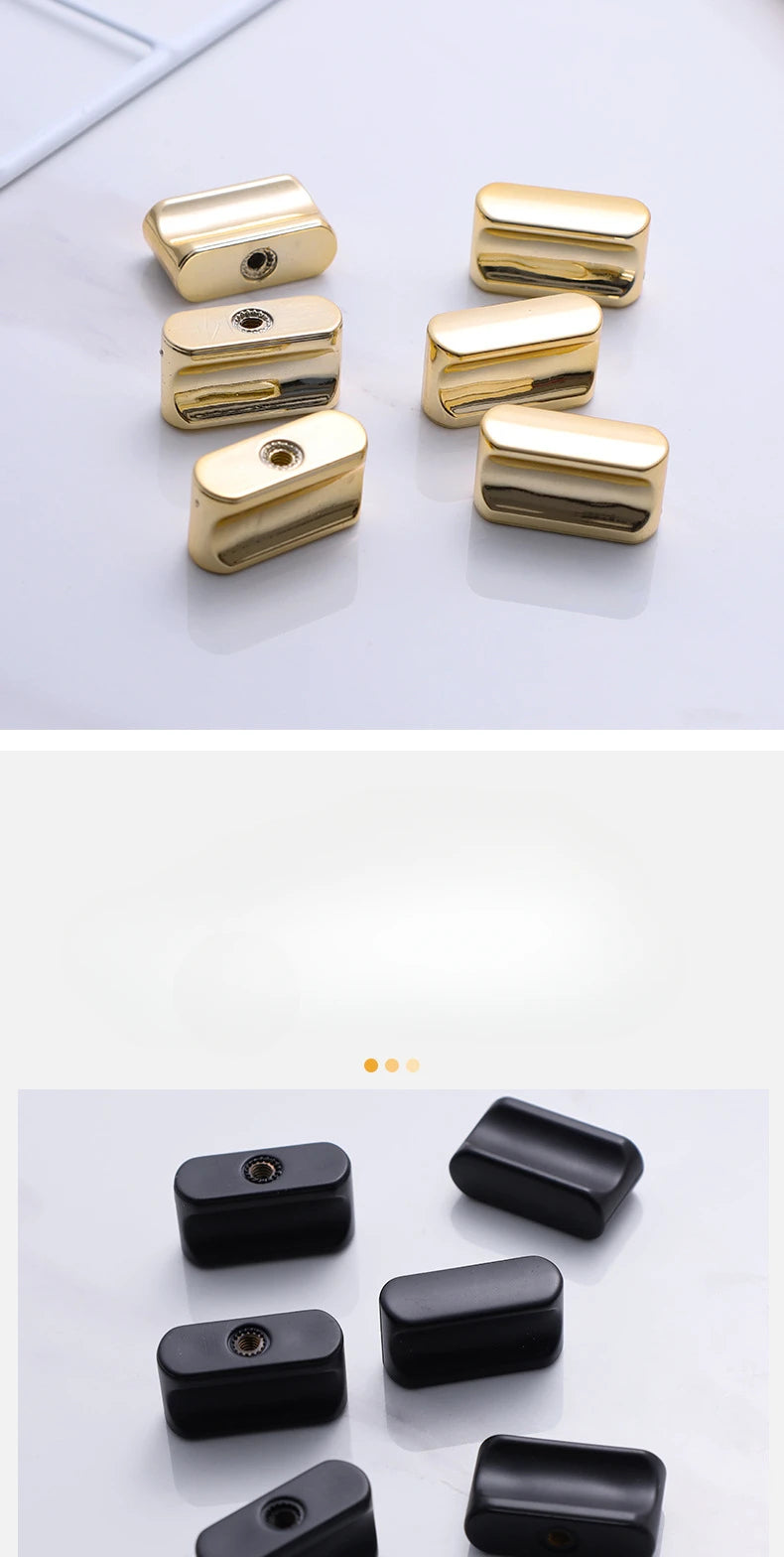 Modern Simple Kithcne Cabinet Door Handles Drawer American Wardrobe Black ABS Knobs and Handles for Furniture Single Hole