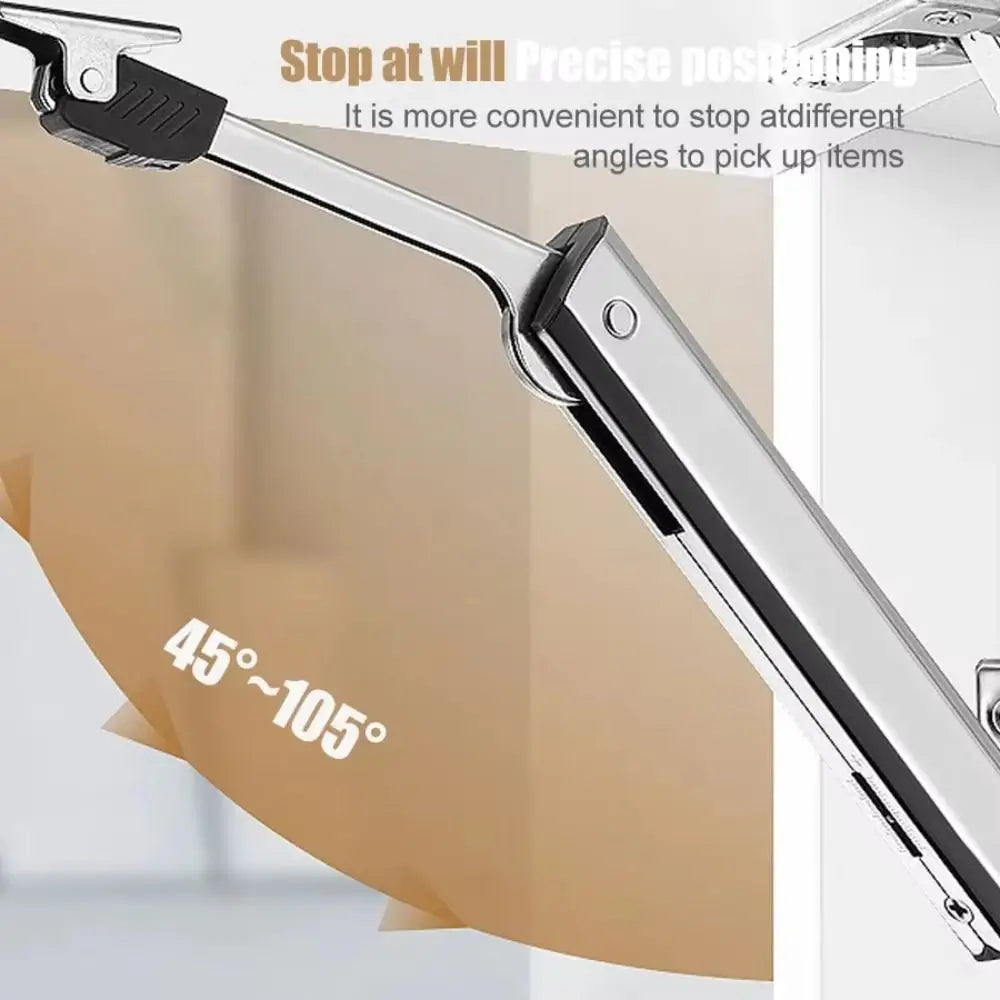 Silent Heavy Duty Hydraulic Cabinet Hinge Adjustable Buffering Soft Closing Hinges Sturdy Concealed Cabinet Door Support Kitchen