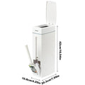 Bathroom Trash Can Bathroom Trash Can Toilet Brush Combo Save Space Small Trash Can Lid Bathroom Accessories Narrow Garbage Can