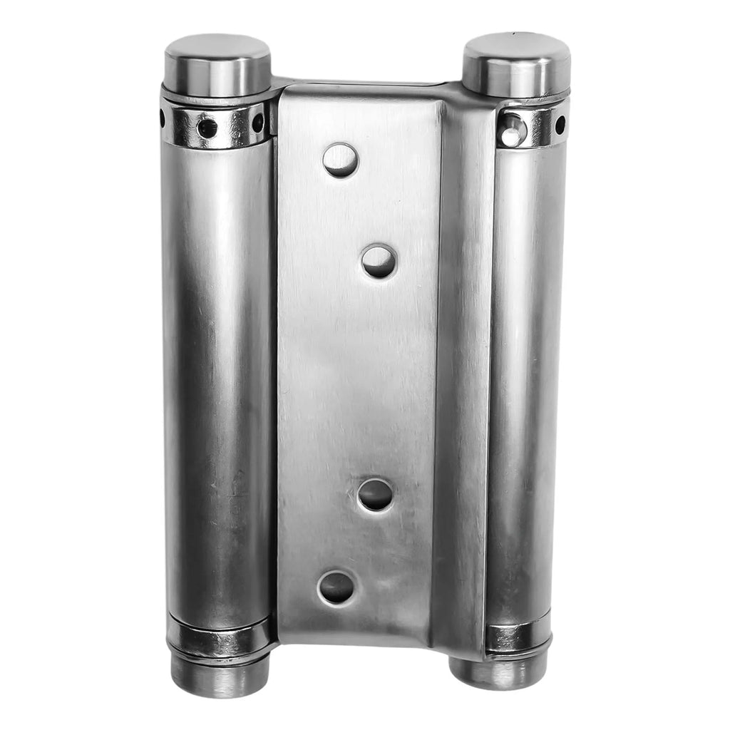 Double Spring Hinge Two-Way Free Door Hinge Stainless Steel  Automatic Door Closing Garage Door Hinges Fence Dedicated Hardware