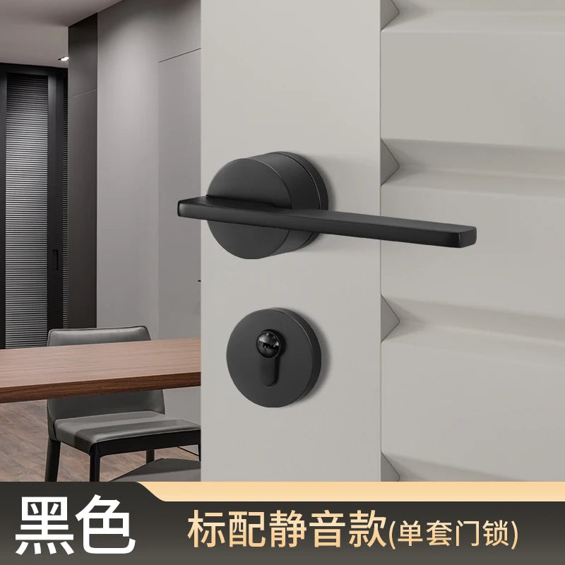 Bedroom Door Lock, Room Household Solid Wood Door Lock, Split Universal Silent Lock