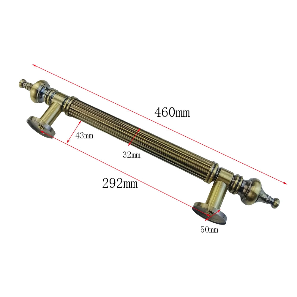 255mm/290mm/345mm Furniture Wooden Door Handle For Bathroom Bedroom Restaurant Sliding Door Handle Wardrobe Gate Pulls Handles