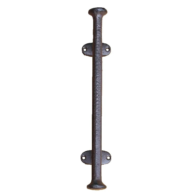 Retro Nostalgic Old Fashioned Cast Iron Handle Wardrobe Simple Door Handle Large Wooden Door Pull Rod Handle 30.5x5.2cm