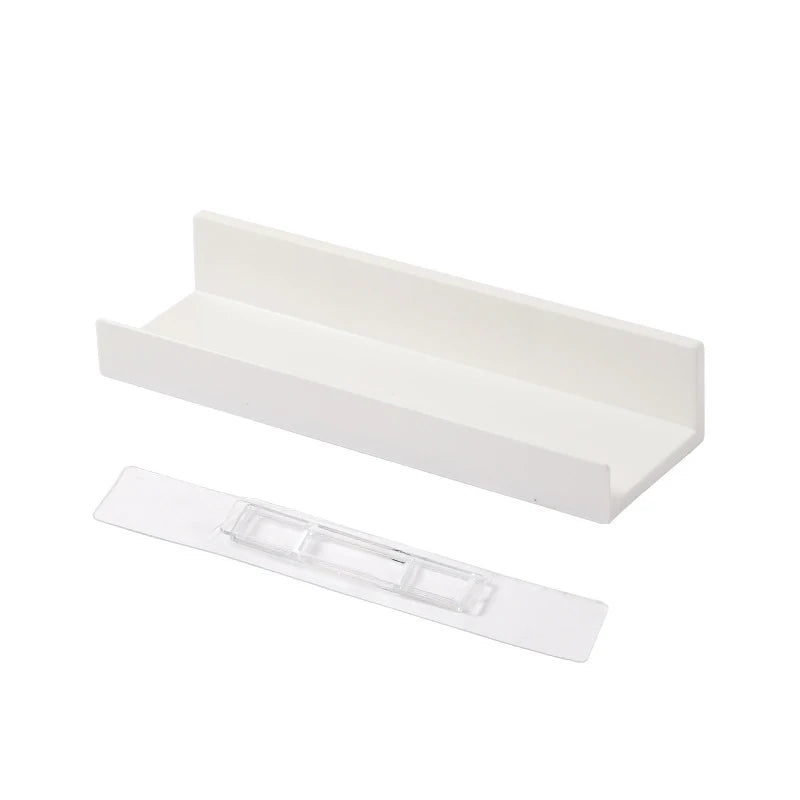 Bathroom Shelf Makeup Storage Organizer  Rack Self Adhesive No-drill Shelves Wall Shampoo Rack Shower Shelf