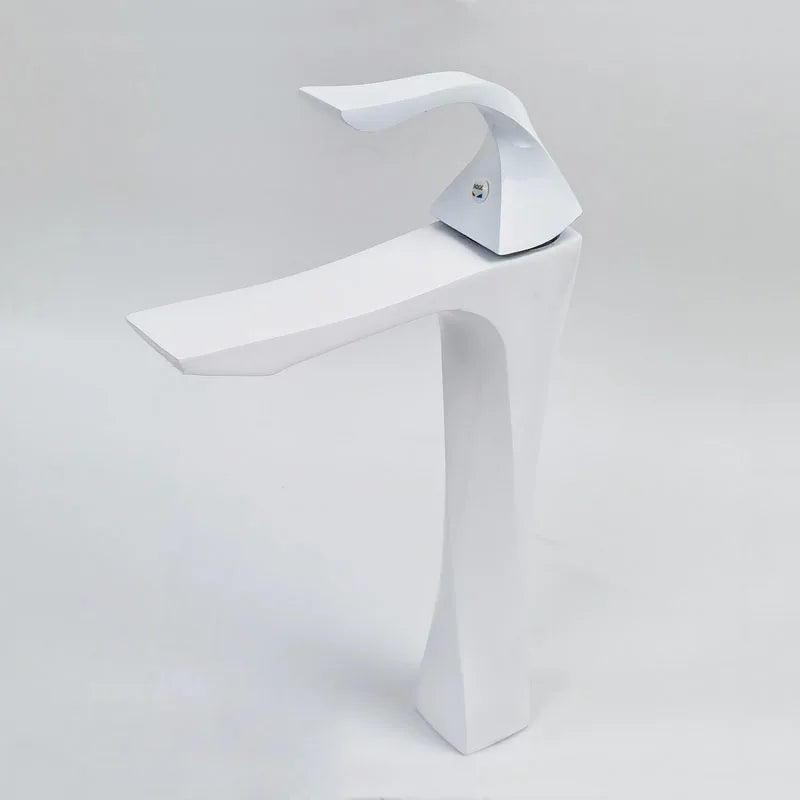 Bathroom Faucet Basin Sink Golden Chrome Tap Hot Cold Water Mixer Tap Deck Mounted Bathroom Faucets Single Lever Taps