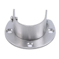 Stainless Steel Clothes Rail Closet Rail Curtain Rod Shower Curtain Closet U-Shaped Rod Closet Pole Sockets Flange End Supports