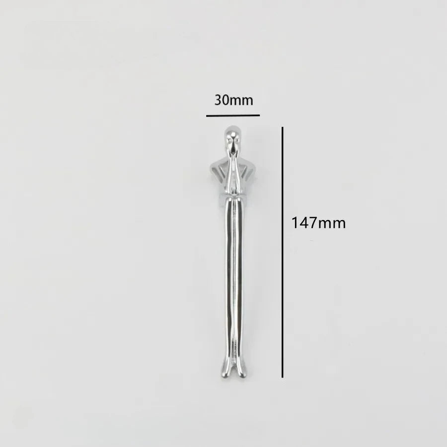 Brass Handle Nordic Modern Simple Wardrobe Door Cabinet Drawer Luxury Humanoid Copper Cabinet Creative Long Handle Drawer Knobs
