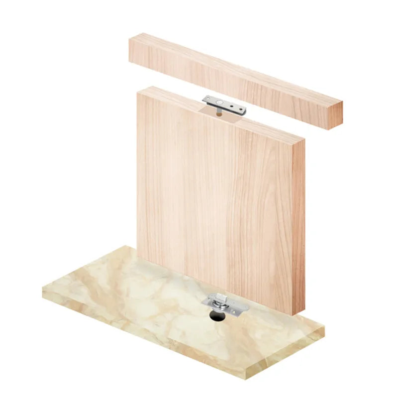 Stainless Steel Pivot Door Hinge Heavy Duty for Wood Shaft Murphy Hinge Up and Down Doors Rotating Hinges Location Shaft Hinge