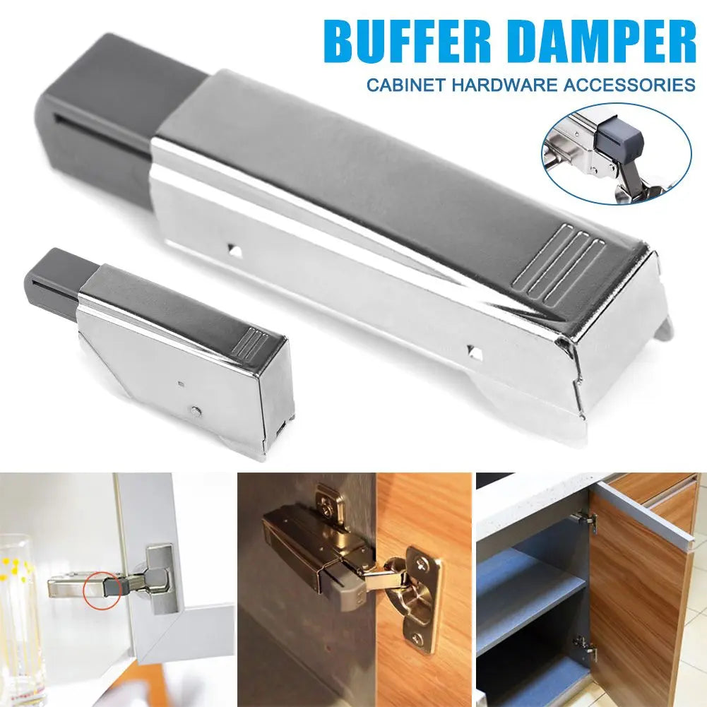 Stainless Steel Cabinet Door Hinges Adjustable Damper Buffer Soft Close Quiet Wardrobe Door Concealed Hinges Furniture Hardware