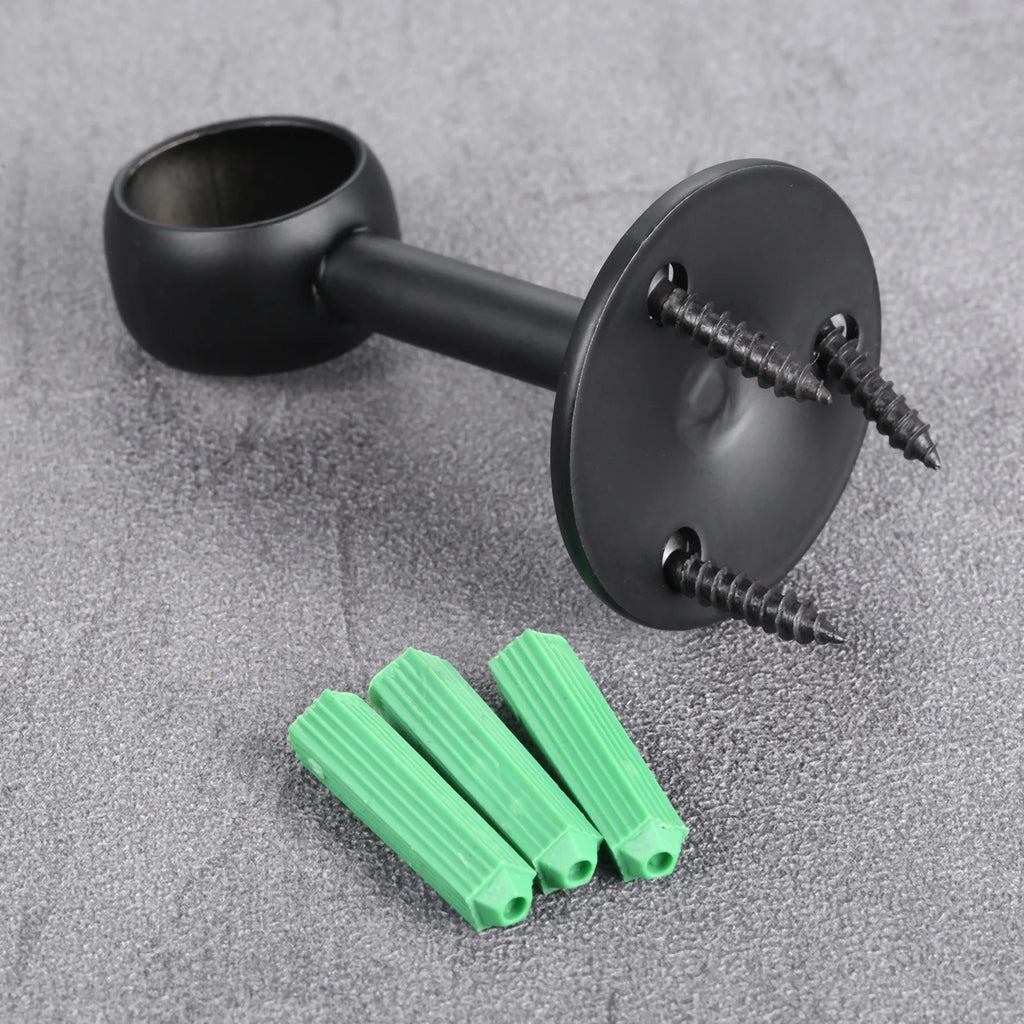 2pcs Flange Rod Holders Wardrobe Hanger Pipe Bracket for Clothes Pole Curtain Rods Ceiling Fixed Support Clamps 16/19/22mm