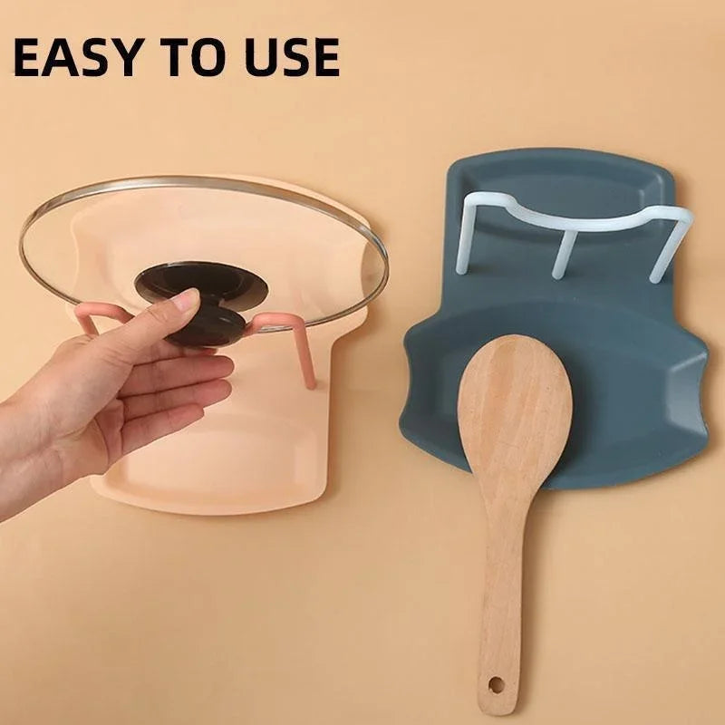 Spatula Rack Cabinet Organization Spoon Stand Storage Shelf Racks Pot Lid Holder Kitchen Gadget   посуда для кухни