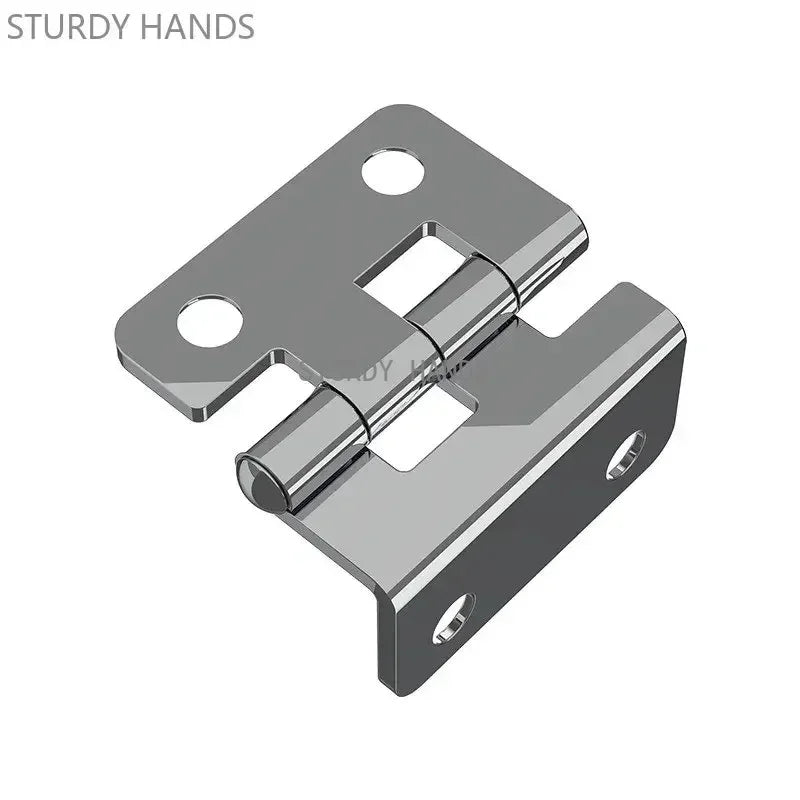 5pcs Stainless Steel 270 Degrees Opening and Closing Buffer Hinge Cabinet Door Mechanical Hinges Furniture Hardware with Screw