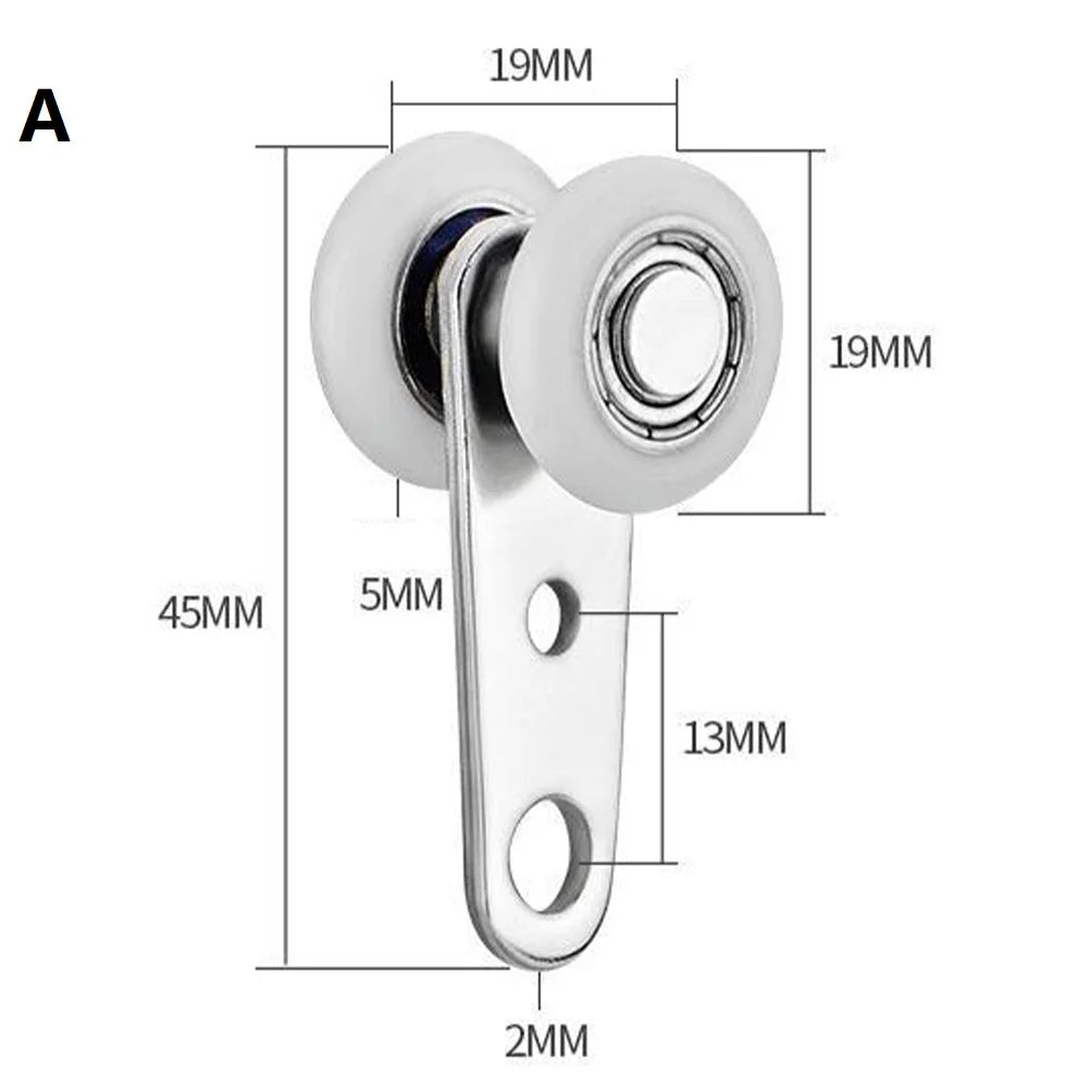 Sliding Door Pulley Hanging Wheel Curtain Track Pulley Block Sliding Door Roller Cabinets Bearing Hanging Wheel Hardware  ﻿