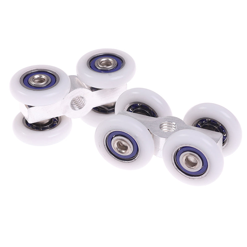 1Pair Sliding Door Rollers 4 Wheels Hanging Home Door Accessories Hardware