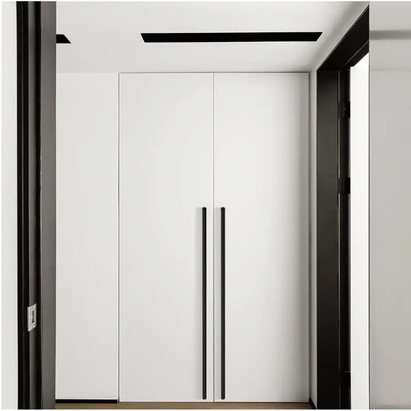 Modern Simple Light Luxury I-Shaped Cabinet Door Handle Extended Round Head Drawer Wardrobe Cabinet Furniture Door Handle