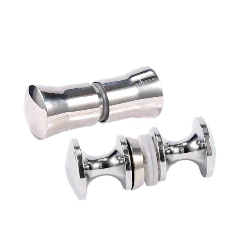 Bathroom Glass Door Handle Wooden Door Round Single-hole Small Handles Cabinet Drawer Knobs household Hardware Accessories