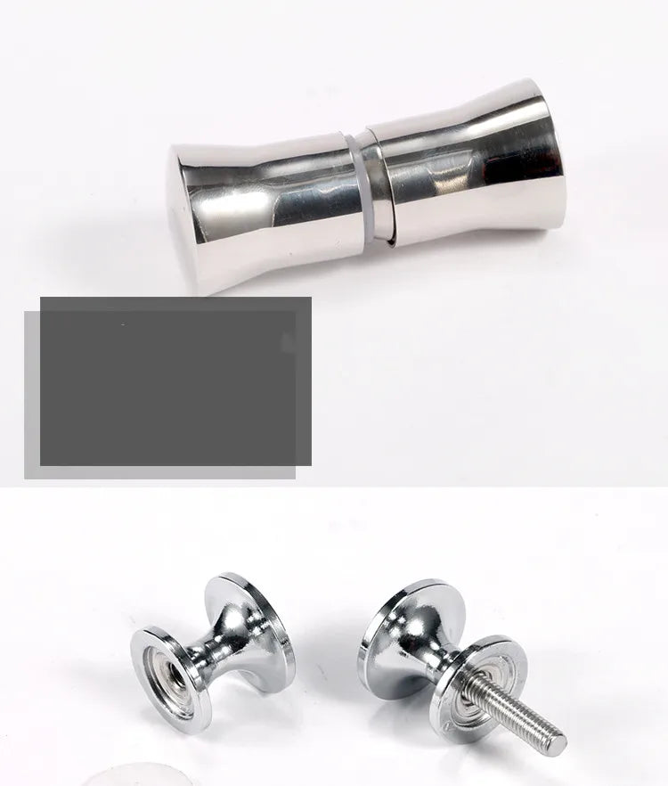 Bathroom Glass Door Handle Wooden Door Round Single-hole Small Handles Cabinet Drawer Knobs household Hardware Accessories