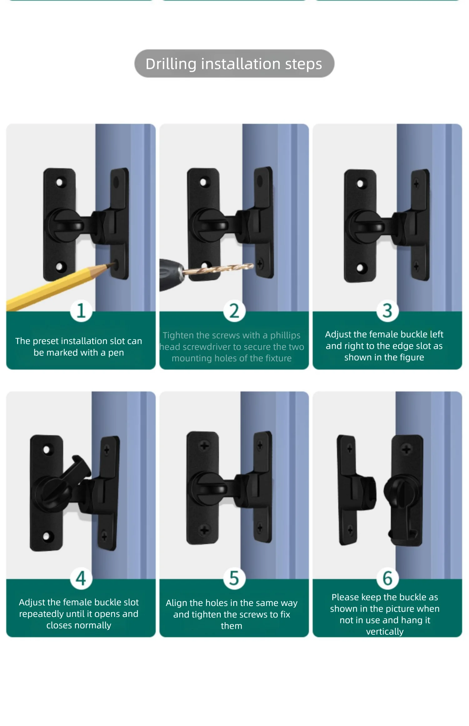 Door Hasp Latch 90/180 Degree Hasp Latches Sliding Door Chain Locks Security Hardware For Window Cabinet Hotel Home