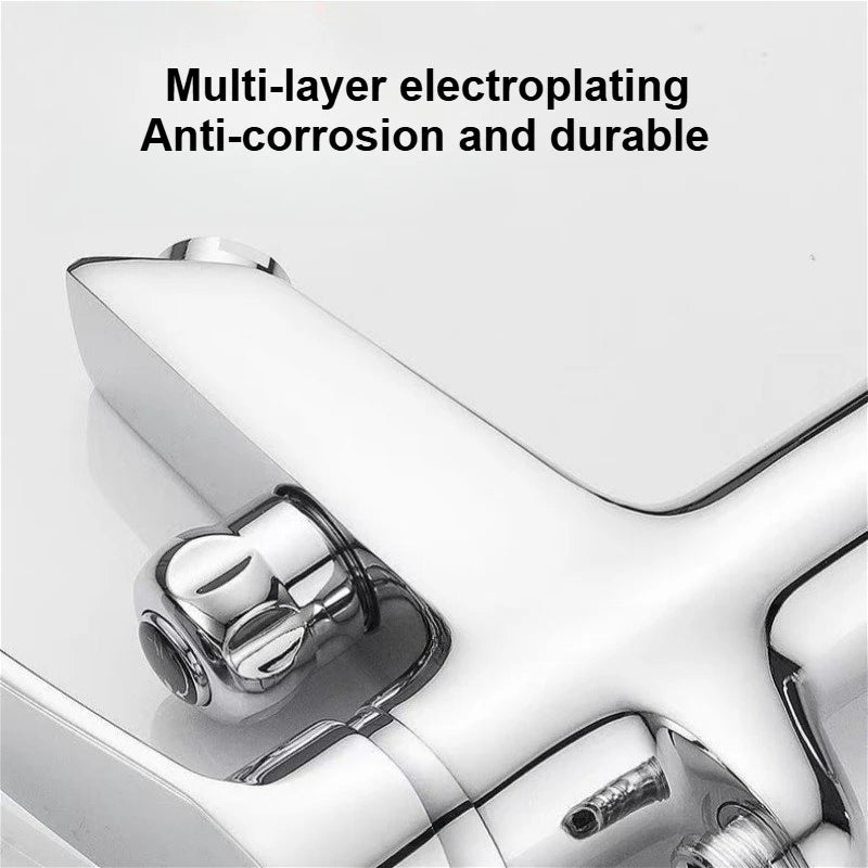 Bathroom Basin Faucet Deck Mounted Sink Mixer Tap Toilet Countertop Wash Basin Tap Multifunctional Cold Hot Water Mixing Valve