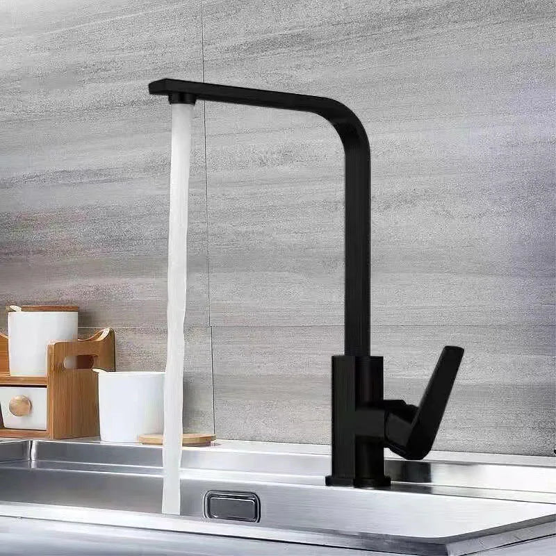 Kitchen Sink Faucet Copper alloy Bathroom Basin Faucet  Sink Tap Mounted Deck Bathroom Hot And Cold Water Mixer Tap