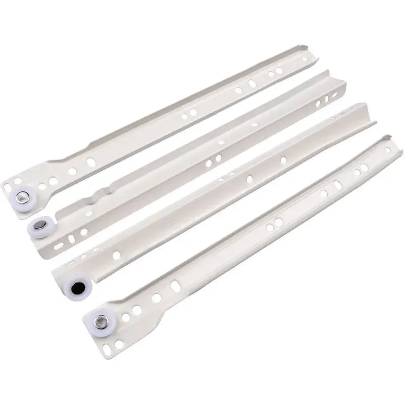1set Drawer Track Slides Two Cabinet Rails Thickening Computer Table Chute Clothing Cabinets Keyboard Roller Pulley Furniture
