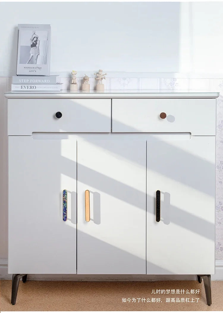Handles Drawer Cabinet Furniture Kitchen Handles for Cabinet Knob Door Drawer Furniture Kitchen Knob Brass Polychrome Shell