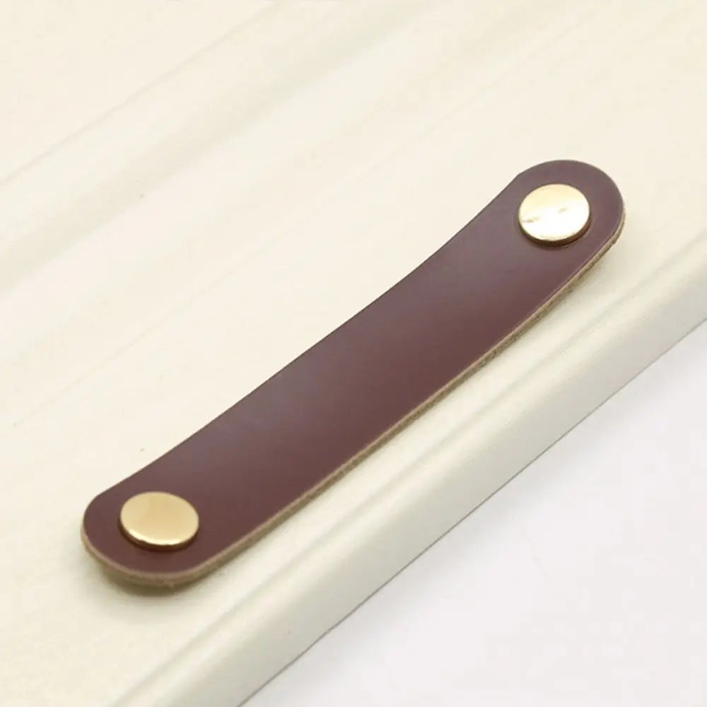 Nordic Modern Style Soft Kitchen Wardrobe Cabinet Environmentally Door Pulls Drawer Handle Furniture Knobs Leather Handle