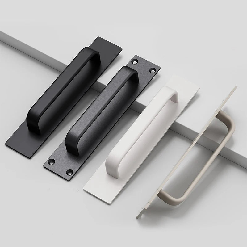 WV No-drill door handle aluminum alloy small handle for wooden doors windows, sliding doors, glass sliding doors cabinet drawers