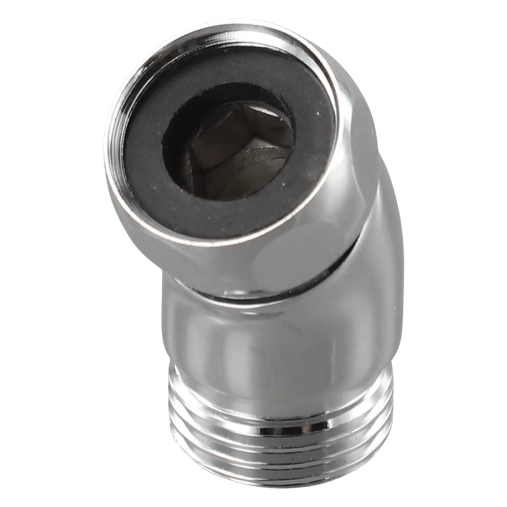Bathroom Upgrade Chrome Hand Shower Connector Easy Install Shower Head Connector Stainless Steel Hassle-Free Setup