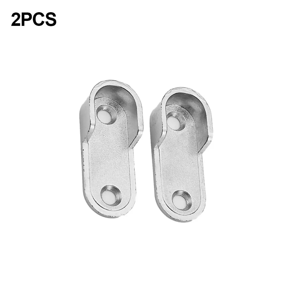 2/4/8pcs Wardrobe Clothes Tube Support Closet Rod Pole End Bracket Thickening Holder 47*19*2mm Closet Brackets