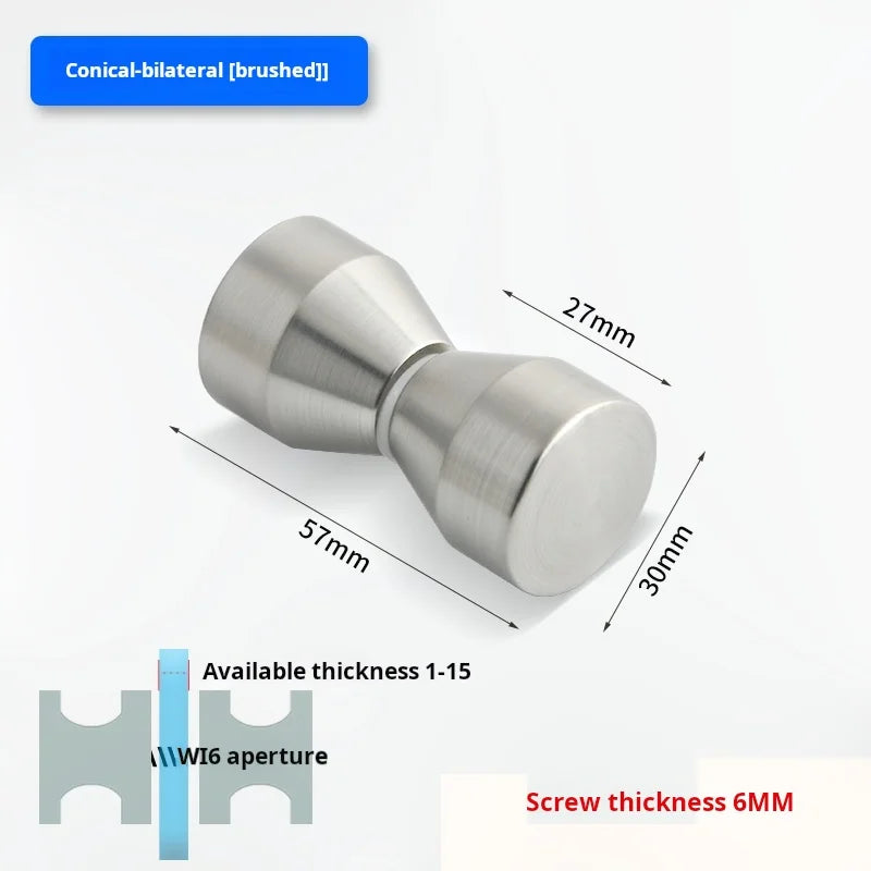 Glass Door Handle Bathroom Door Shower Door Handle Sliding Door Display Cabinet Wine Cabinet Barn Door Single Hole Round Knob
