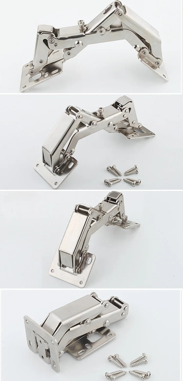Soft Closing Hydraulic Hinges, 170 Degree Damping Buffer Cabinet Furniture Folding Hinge, Suitable for plate thickness 16-40mm