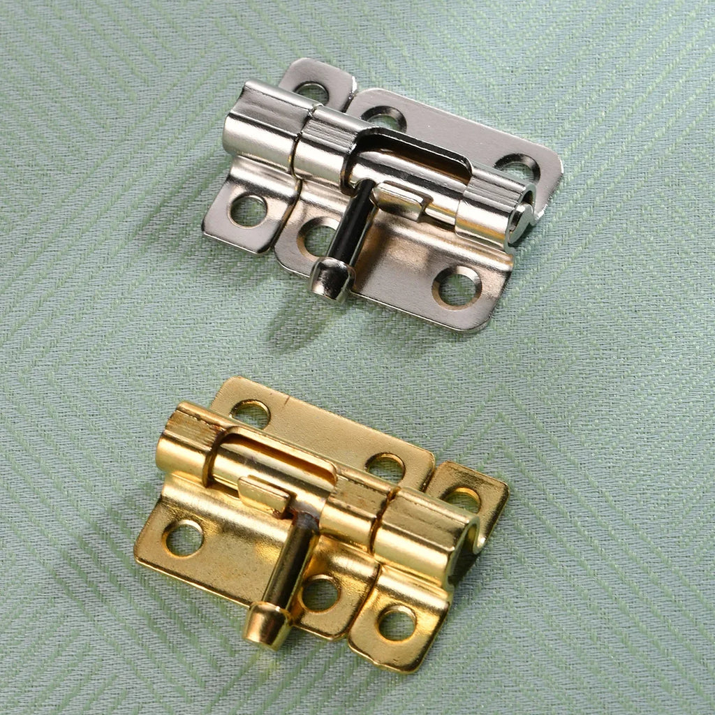 Door Security Slide Latch Lock with 6 Screws , 1 Pack/2 Pack Keyless Entry , Duty Iron Sliding , Easy to Install Gate
