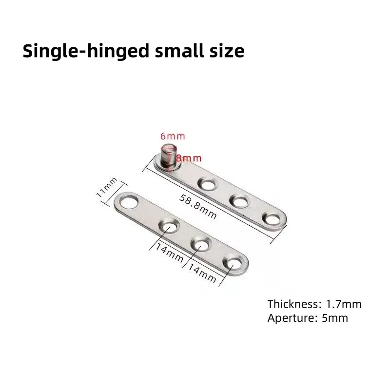 Stainless steel door rotating shaft hinge, 360° rotation, hidden rotating door hinge, furniture hardware