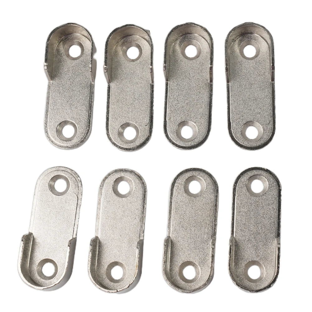 2/4/8pcs Wardrobe Clothes Tube Support Closet Rod Pole End Bracket Thickening Holder 47*19*2mm Closet Brackets