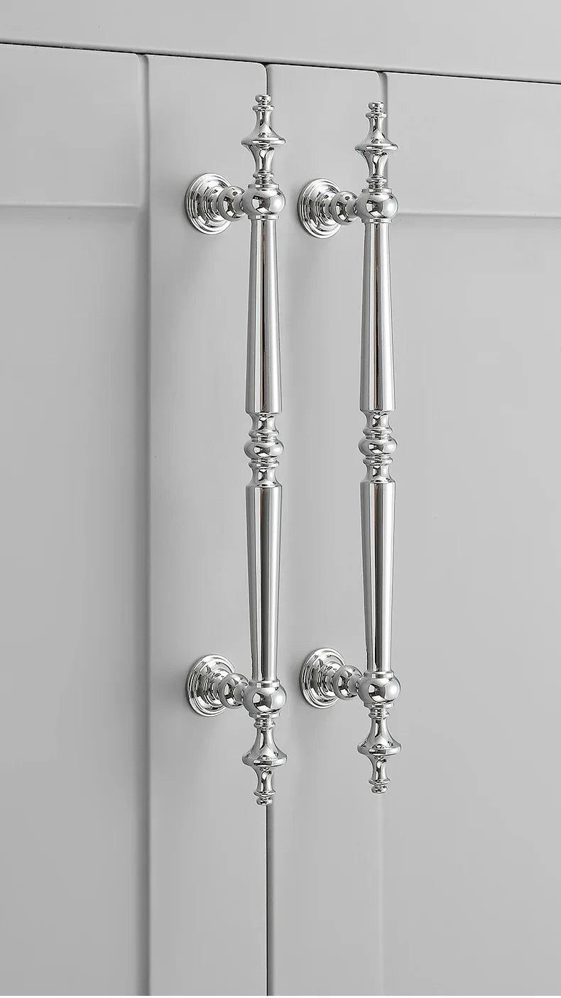 High-end Antique Bronze Door Handles and Knobs Solid Brass Antique Drawer Pulls Kitchen Cupboard Handle Gold Cabinet Handles