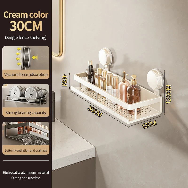 Bathroom,Suction Cup Storage Rack, Non Perforated Toilet, Washbasin, Washbasin, Wall Storage Rack