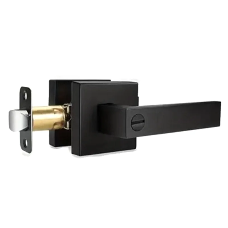 B97A-Door Lever, Keyless Interior Door Knobs, Privacy Door Lever Locksets For Bedroom Bathroom, Modern Door Handles