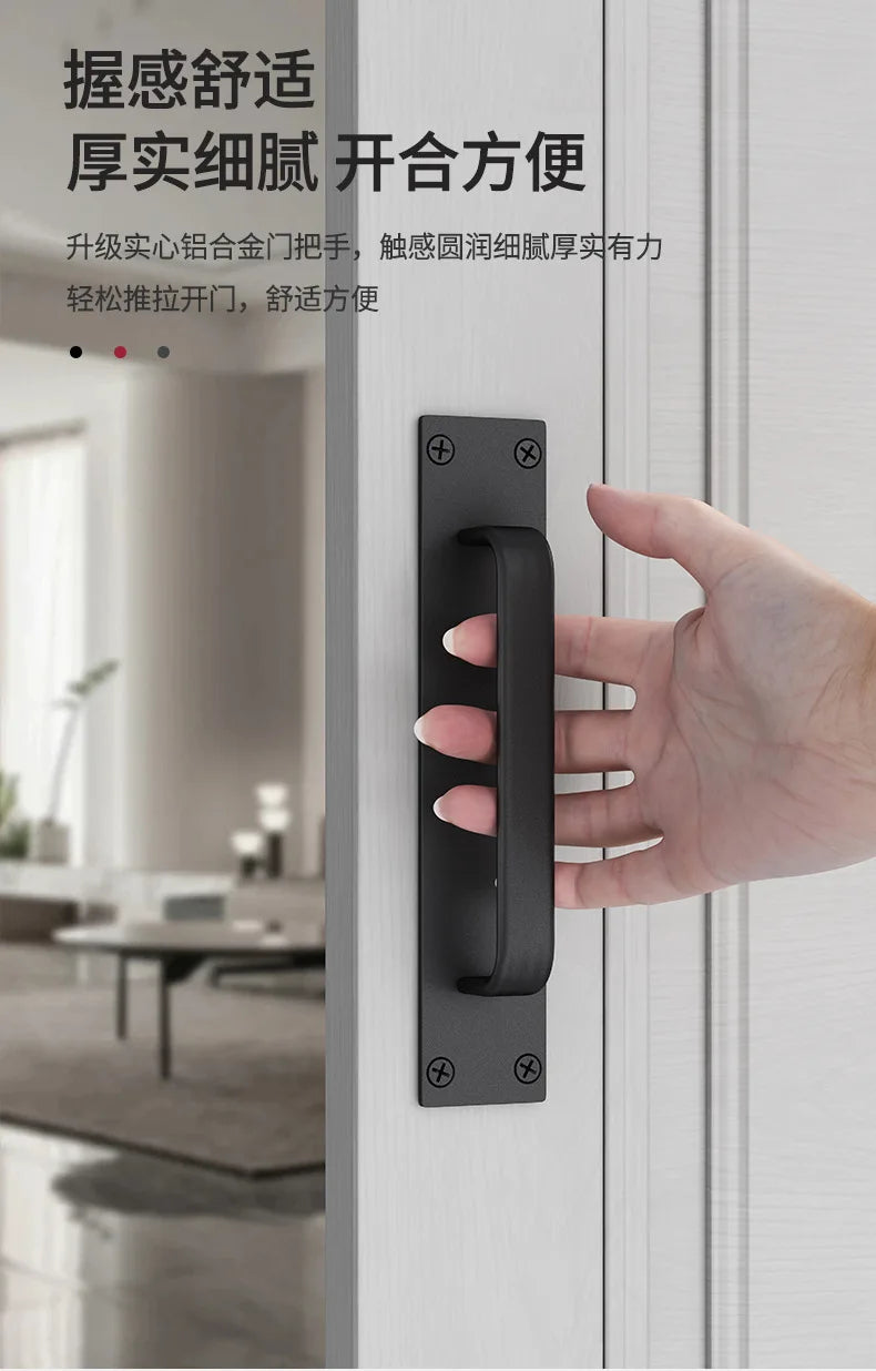 WV No-drill door handle aluminum alloy small handle for wooden doors windows, sliding doors, glass sliding doors cabinet drawers