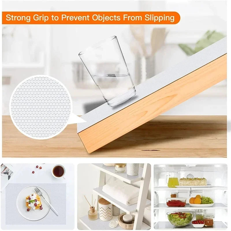 30/45/50/60*150CM Drawer Mat Shelf Cover Liners Non Slip Waterproof Closet Placemat Table Pad Paper Cabinet Mat Oil-proof Liners