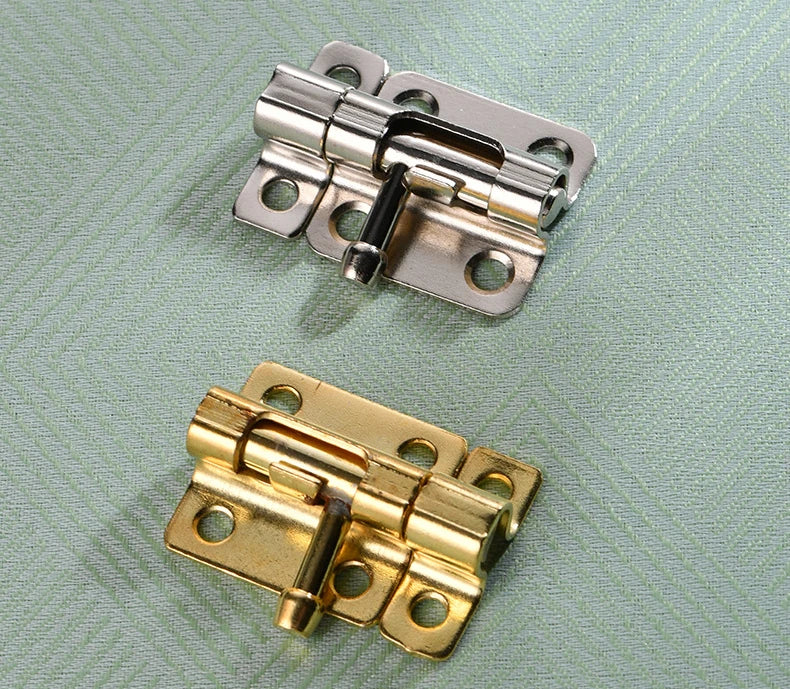 Door Security Slide Latch Lock with 6 Screws , 1 Pack/2 Pack Keyless Entry , Duty Iron Sliding , Easy to Install Gate