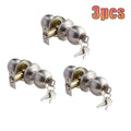 Universal Door Handle Knobs Bathroom Entrance Locks Accessories Bedroom Living Room Lock With Keys Door Lock