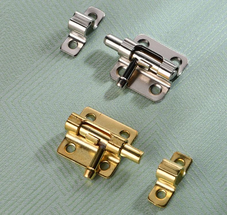 Door Security Slide Latch Lock with 6 Screws , 1 Pack/2 Pack Keyless Entry , Duty Iron Sliding , Easy to Install Gate