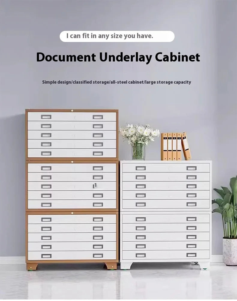 5 Drawers Map Display Drawing Cabinets Metal Drawers Steel Filing Cabinet Flat Map Cabinet Customized